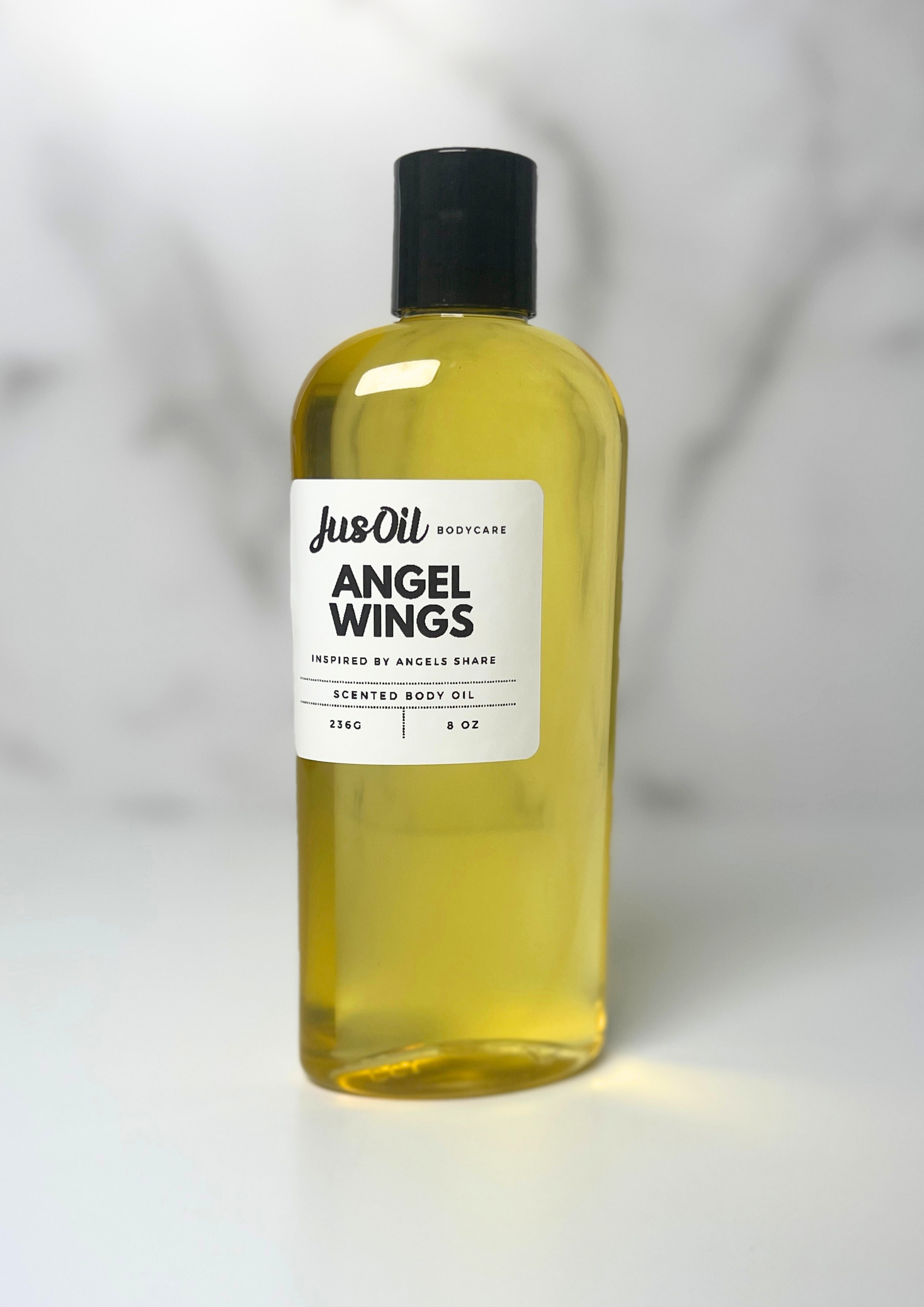 Angel Wings Luxury Scented Body Oil - Inspired by Angels Share – JusOil