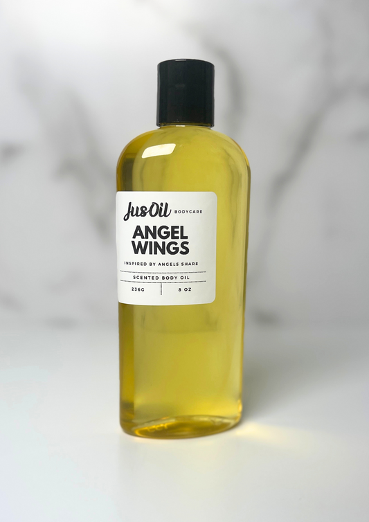 Angel Wings Luxury Scented Body Oil - Inspired by Angels Share - Hydrating & Long-Lasting