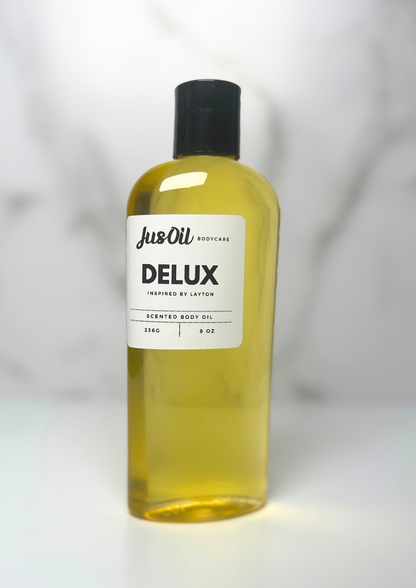 DeLux Luxury Scented Body Oil - Inspired by Layton Hydrating & Long-Lasting