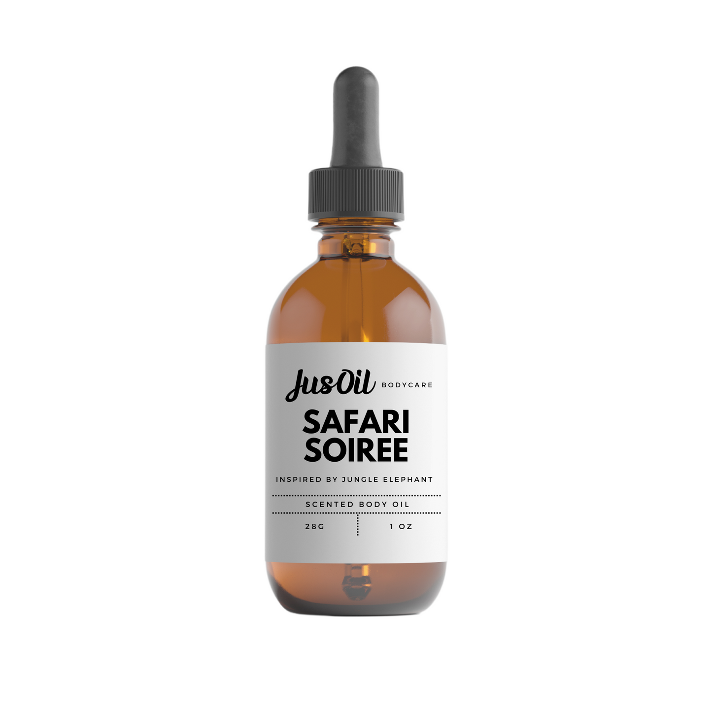 Safari Soiree Luxury Scented Body Oil - Inspired by Jungle Elephant - Hydrating & Long-Lasting